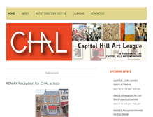 Tablet Screenshot of caphillartleague.org